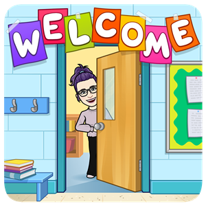 Welcome: Ms. Zimmerman Bitmoji image